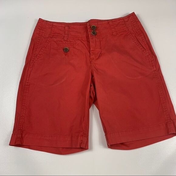 3/$20 Cabi Burnt Orange Jean Shorts size: 0 - Picture 1 of 4